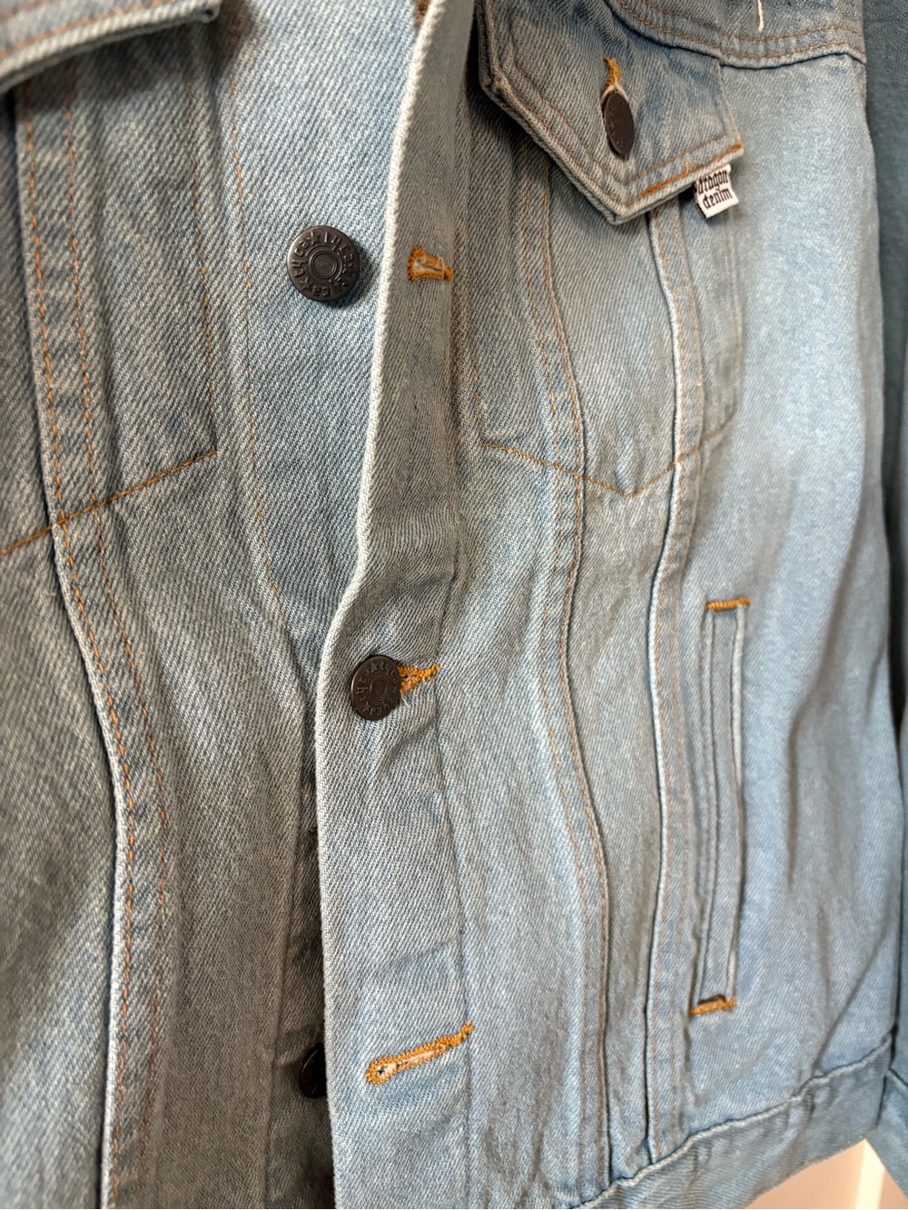 Dragon Denim Baby’s Breath Denim Jacket NWOT - Picture 8 of 9
